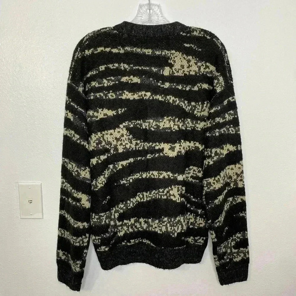 NWOT Asos ADPT oversized jacquard cardigan in zebra in black - Picture 6 of 9